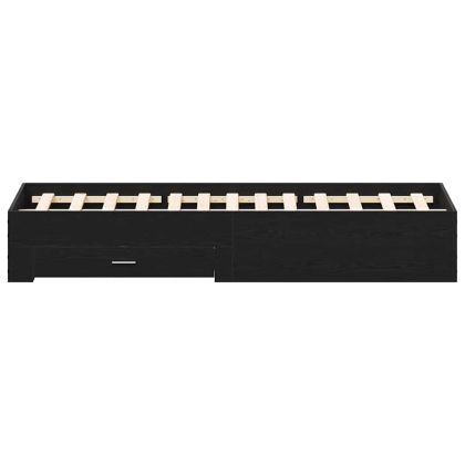 Рамка за легло Черния дъб 135 x 190 cm Инженерно дърво