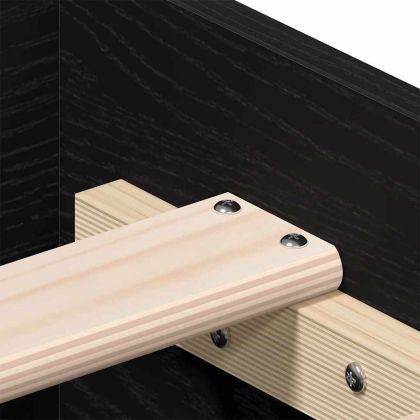 Рамка за легло Черния дъб 135 x 190 cm Инженерно дърво