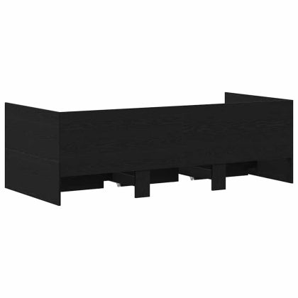 Рамка за день легло с чекмеджета Черен дъб 90 x 190 cm