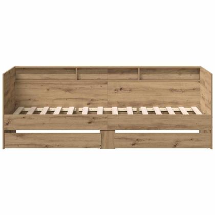 Легло-диван с таблото Дъб 90 x 190 cm Инженерно дърво