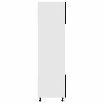 Микровълнов кабинет с рафт Riga Черен дъб 60 x 57 x 207 см