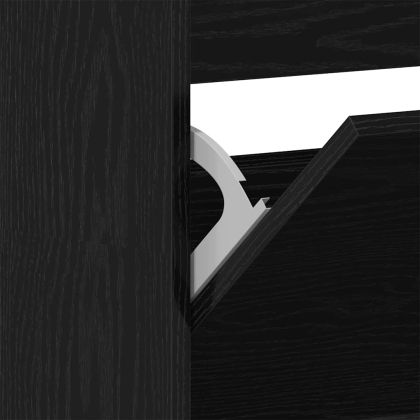 Шкаф за обувки Черния дъб 80 x 21 x 163,5 cm Инженерно дърво