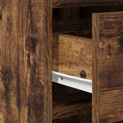 Тоалетка с врата 2 pcs Кафяво 40 x 41 x 75 см Инженерно дърво