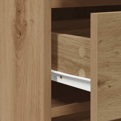 Тоалетка с врата 2 pcs Кафяво 50 x 41 x 135 см Инженерно дърво