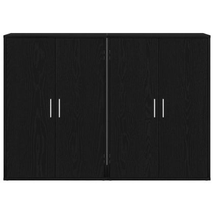 Служебен шкаф Черен дъб 60 x 31 x 84 см Инженерно дърво
