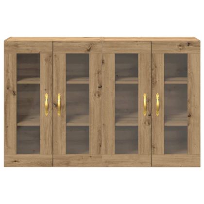 Стенни шкафове 2 pcs Дъб 69,5 x 34 x 90 см Инженерно дърво