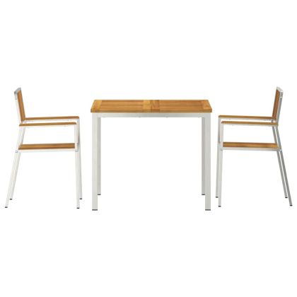 Комплектзахраненевградината Кафяво Масивно акациево дърво