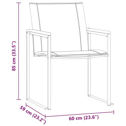 Комплектзахраненевградината 5 pcs Солидно тиково дърво