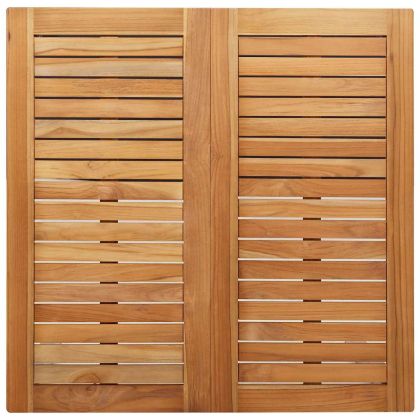 Комплектзахраненевградината 3 pcs Солидно тиково дърво