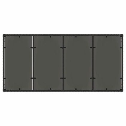 Комплект за хранене в градината 9 pcs Черно Полиратан