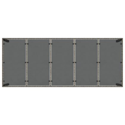 Комплект за хранене в градината 11 pcs Сив Полиратан