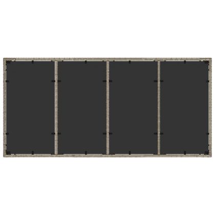 Комплект за хранене в градината 9 pcs Светлосиво Полиратан