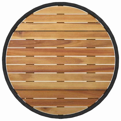 Комплект за хранене в градината 5 pcs Черно Полиратан