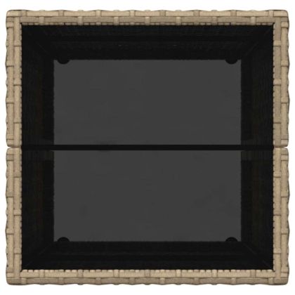 Градински бистро комплект 3 pcs Бежово Полиратан