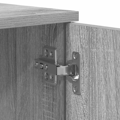 Рамка за легло Сив Сонома 100 x 200 cm Инженерно дърво