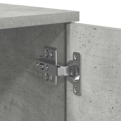 Легло с място за съхранение Бетонно сиво 80 x 200 cm