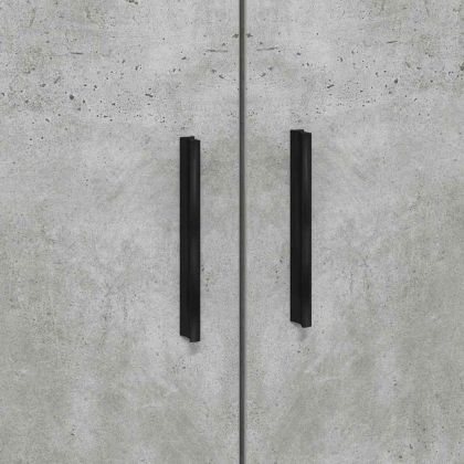 Рамка за легло Циментено сиво 90 x 190 cm Инженерно дърво