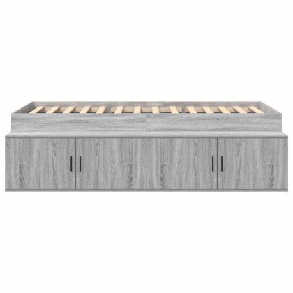 Рамка за легло Сив Сонома 70 x 190 cm Инженерно дърво