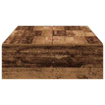 Легло с място за съхранение Старо дърво 90 x 200 cm