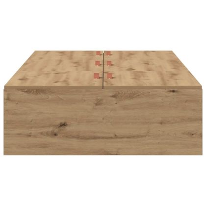 Легло с място за съхранение Дъб 100 x 200 cm Инженерно дърво