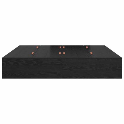 Легло с място за съхранение Черния дъб 200 x 200 cm