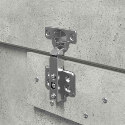 Легло с място за съхранение Циментено сиво 180 x 200 cm