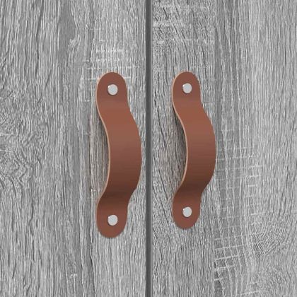 Легло с място за съхранение Сив Сонома 180 x 200 cm