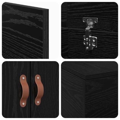 Легло с място за съхранение Черния дъб 90 x 190 cm