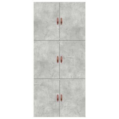 Легло с място за съхранение Циментено сиво 90 x 190 cm