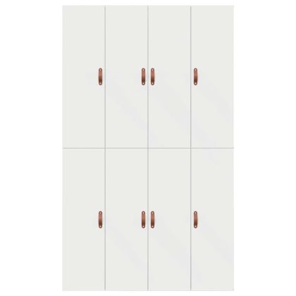 Легло с място за съхранение Бяло 120 x 190 cm Инженерно дърво