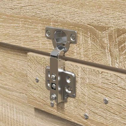 Легло с място за съхранение Сонома дъб 140 x 190 cm