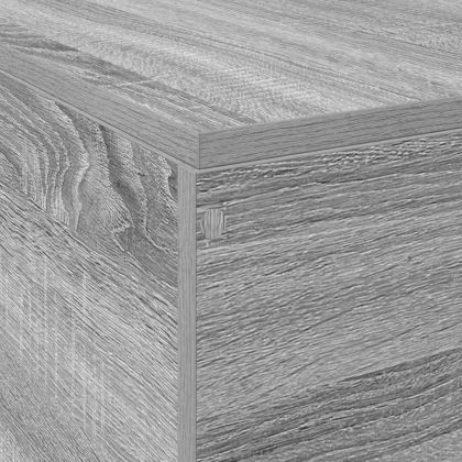 Легло с място за съхранение Сив Сонома 140 x 190 cm