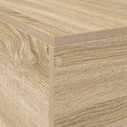 Легло с място за съхранение Сонома дъб 135 x 190 cm