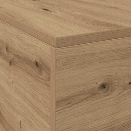 Легло с място за съхранение Дъб 135 x 190 cm Инженерно дърво