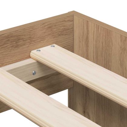 Легло с място за съхранение Дъб 75 cm Инженерно дърво
