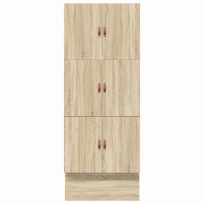 Легло с място за съхранение Сонома дъб 80 cm Инженерно дърво