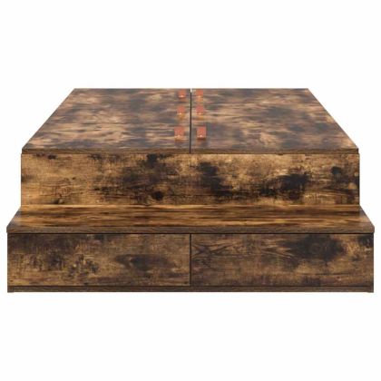 Легло с място за съхранение Димян дъб 80 cm Инженерно дърво