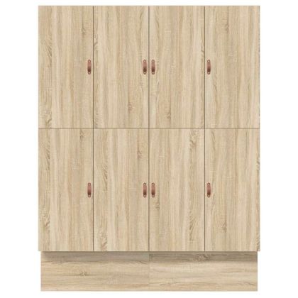 Легло с място за съхранение Сонома дъб 200 cm Инженерно дърво