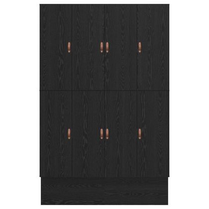 Легло с място за съхранение Черния дъб 135 cm Инженерно дърво