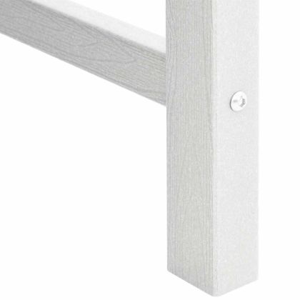 Градински стол 4 pcs Бяло 65.5 x 59 x 88 см Полиетилен