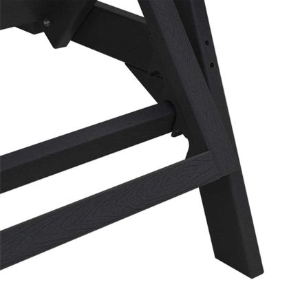 Градински мебели за отдих 2 pcs Черно 53 x 195.5 x 30 см