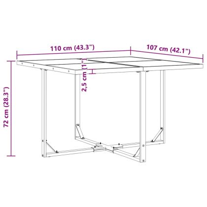 Комплект за хранене в градината 5 pcs Черно Стомана