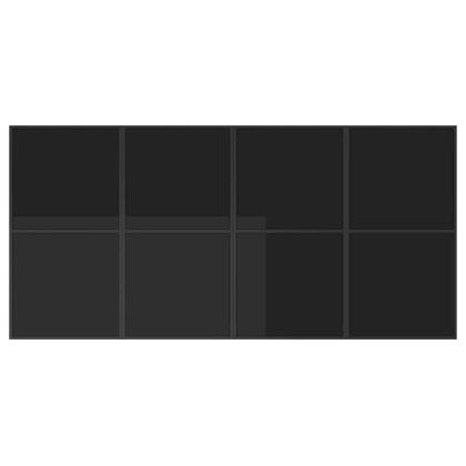 Комплект за хранене в градината 9 pcs Черно Стомана