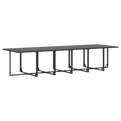 Комплект за хранене в градината 17 pcs Черно Стомана