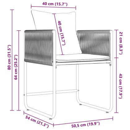 Комплект за хранене в градината 13 pcs Черно Стомана