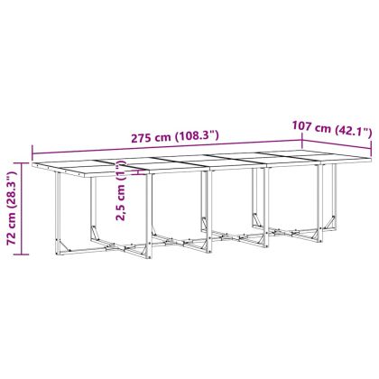 Комплект за хранене в градината 15 pcs Черно Стомана