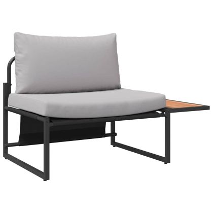 Комплект за хранене в градината 3 pcs Светлосиво Стомана