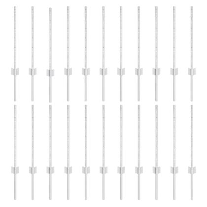 Оградни стълбове 22 pcs Сребрист 100 cm Стомана