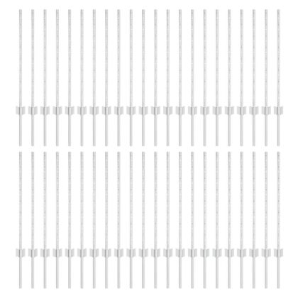 Оградни стълбове 44 pcs Сребрист 120 cm Стомана