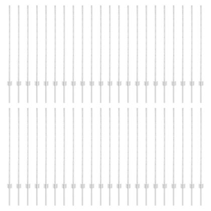 Оградни стълбове 88 pcs Сребрист 160 cm Стомана